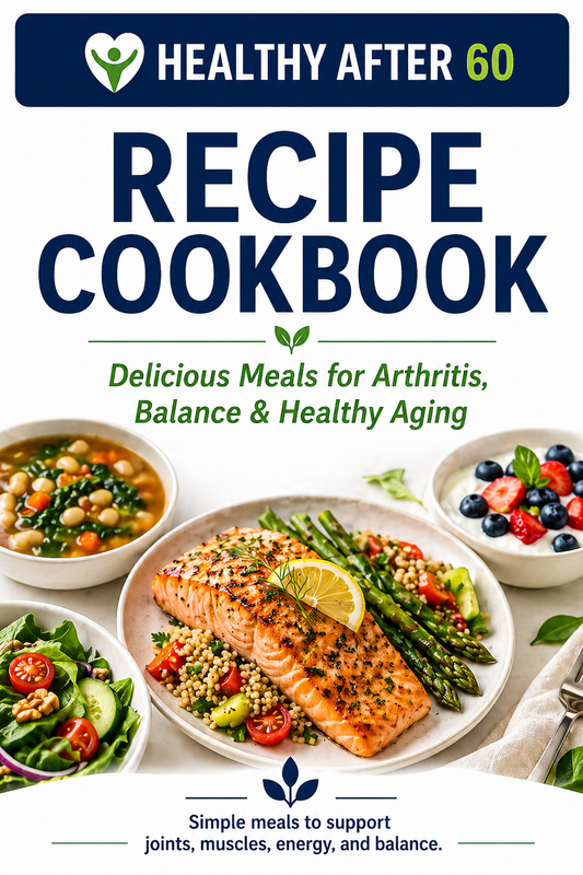 The Healthy After 60 Kitchen Recipe E-book (Important for Balance, Heart, And Arthritis Pain)